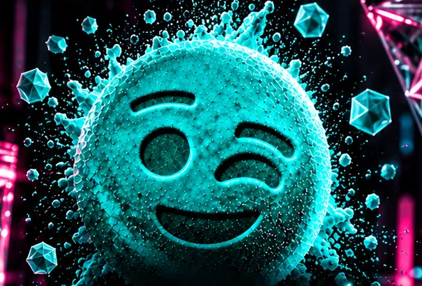 Mascotte smiley turquoise LeFastDrive